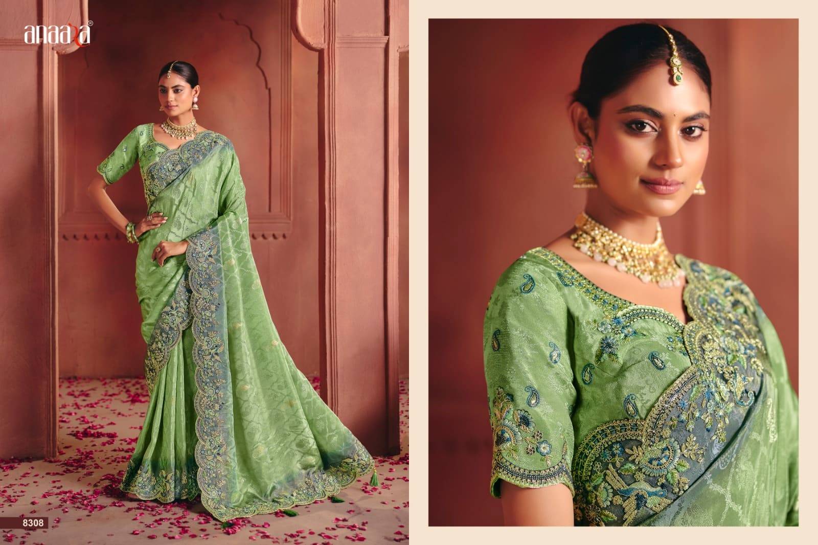 ANAARA 8300 SERIES BY TATHASTU 8301 to 8312 Series Indian Traditional Bridal Wear Collection Beautiful Stylish Fancy Colorful Party Wear & Occasional Wear Silk Sarees At Wholesale Price
